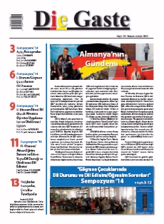 Die Gaste 34. SAYI  / Kasım-Aralık 2014